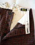 Dapper's (ダッパーズ)　ハイバックトラウザース　1600　"Classical Narrow Trousers Type Hi-Back"　ブリック/ブラック・クラシックチェック