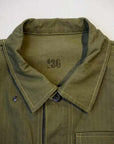BUZZ RICKSON'S (バズリクソンズ)　ユーティリティーコート　BR15123　"U.S.M.C. M-1944 HERRINGBONE UTILITY JACKET"　オリーブ