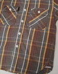 JELADO (ジェラード)　ヘヴィーネルシャツ (ショート丈)　JP42133　"Unionworkers Shirts (ユニオンワーカーズシャツ)"　チョコレートブラウンC