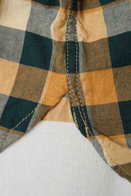 DELUXEWARE (デラックスウエア)　長袖シャツ　LV-17　"THROUGH BLC CHECK"　BLC.イエロー