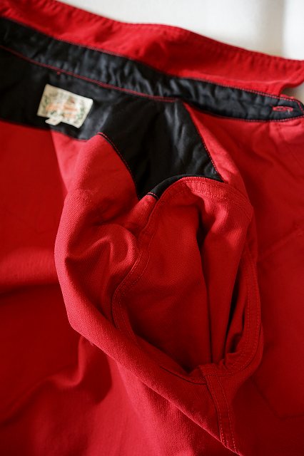 シュガーケーン×ミスターフリーダム　コーデュロイ・ウエスタンシャツ　SC28946　"MFSC "HOOPER" CORDUROY DUDE RANCHER"　レッド