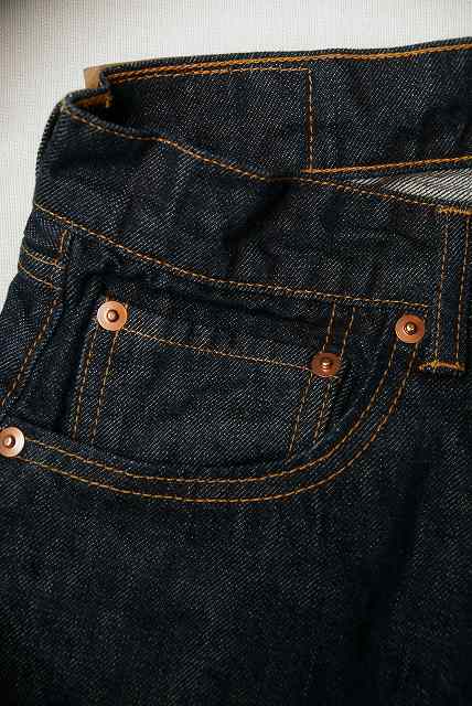 TCB (ティーシービー)　ジーンズ　"Pre-shrunk jeans (type 505)"　インディゴ・ワンウォッシュ