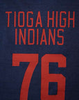 WARE HOUSE (ウエアハウス)　7分袖フットボールTシャツ　4063　"TIOGA HIGH"　ネイビー