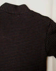 DALEE'S (ダリーズ)　Vネック・コットンニット　"ARMEE KNIT"　...ANTIQUE KNIT　US.ボーダー