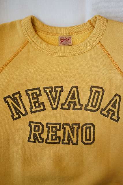DELUXEWARE (デラックスウエア)　スウェット　S204-05　"NEVADA"　RUN.イエロー