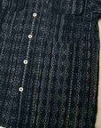 JELADO (ジェラード)　長袖オープンカラーシャツ　SG31144　"Westcoast Shirts"　インディゴ刺し子