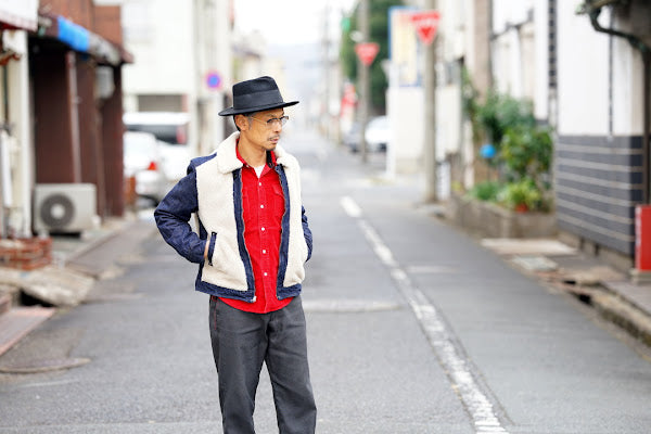 Dapper's (ダッパーズ)　クラシカルワイドブリムハット　1221　"Classic Rabbit Fur Hat"　ブラック