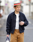 The 2 Monkeys (ザ・トゥーモンキーズ)　リネン・ワークジャケット　TM02454　"French Work Blouse (フレンチワークブラウス)"　ブルーブラック