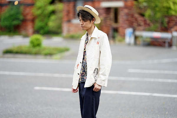 SUGAR CANE (シュガーケーン)　9oz.ツイル・ワークコート　SC15506　"1920's CARTOON WORK COAT"　ナチュラル・ワンウォッシュ