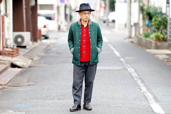 シュガーケーン×ミスターフリーダム　コーデュロイ・ウエスタンシャツ　SC28946　"MFSC "HOOPER" CORDUROY DUDE RANCHER"　レッド
