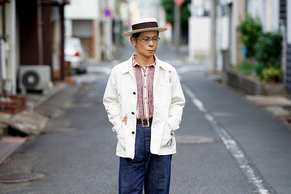 ADJUSTABLE COSTUME (アジャスタブルコスチューム)　ボーターハット (カンカン帽)　AHT-007　"Panama Boater Hat"　ダークブラウン