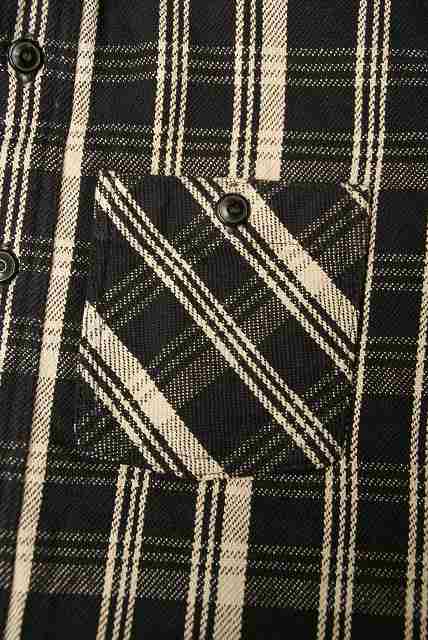 DELUXEWARE (デラックスウエア)　ネルシャツ　HV-32　"BLACK CHECK"　ブラック