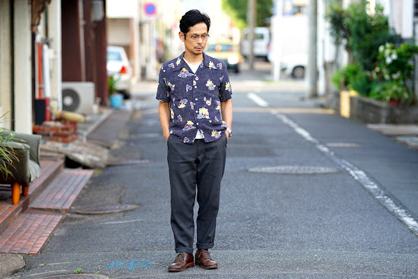 UES (ウエス)　ラマヤーナ・VネックTシャツ　65RV　ホワイト