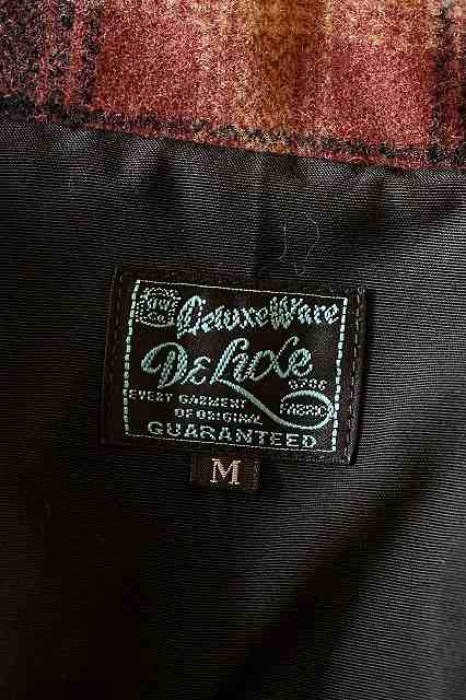 DELUXEWARE (デラックスウエア)　シェットランドウールジャケット　DX111　"50s WOOL JACKET"　レッド
