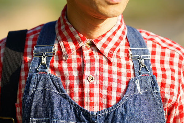 JELADO (ジェラード)　長袖ワークシャツ　JP51104　"Railroader Shirts (レイルローダーシャツ)"　レッド