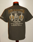 DELUXEWARE (デラックスウエア)　半袖Tシャツ　MT-1702B　"BULL DOG"　ホロブラック