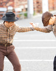 Dapper's (ダッパーズ)　ウール・ワークシャツ　1674　"Plaid Check Woolen Work Shirts"　ベージュチェック