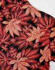 DELUXEWARE (デラックスウエア)　ハワイアンシャツ　AL-09　"MAPLES"　レッド