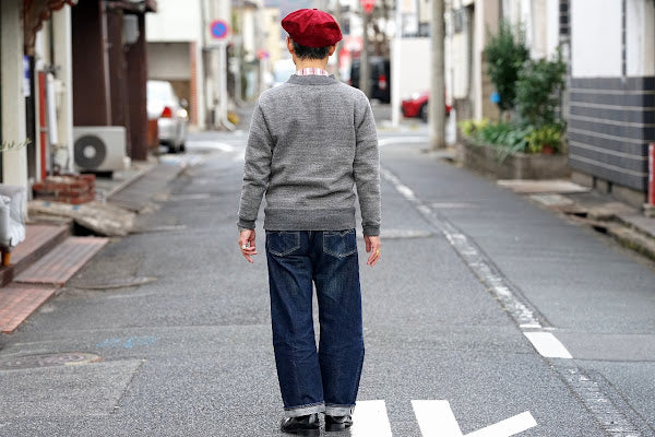 DALEE'S (ダリーズ)　アンティークスウェット　"GALLIA KNIT (ガリアニット)"　...ANTIQUE KNIT　VIN.黒杢ベージュ