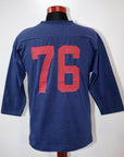 WARE HOUSE (ウエアハウス)　7分袖フットボールTシャツ　4063　"TIOGA HIGH"　ネイビー