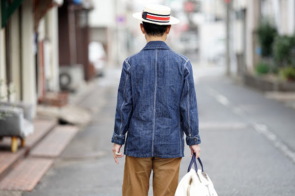 ADJUSTABLE COSTUME (アジャスタブルコスチューム)　ボーターハット (カンカン帽)　AHT-007　"Panama Boater Hat"　トリコロール