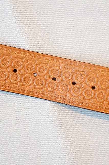 Dapper's(ダッパーズ) × ACE WESTERN BELTS(エースウエスタンベルト)　スタッズベルト　1488B　"Denver 1930’s Style Studs Belt"　ラセット