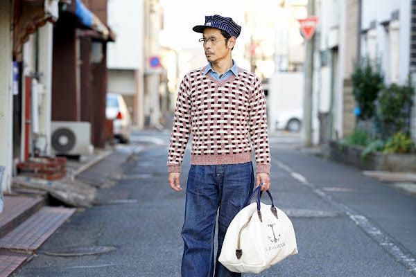 John Gluckow (ジョン・グラッコー)　セーラーズ・トランジット・バッグ　JG-B03　"Sailor's Transit Bag"　キナリ