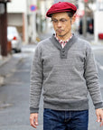 DALEE'S (ダリーズ)　アンティークスウェット　"GALLIA KNIT (ガリアニット)"　...ANTIQUE KNIT　VIN.黒杢ベージュ