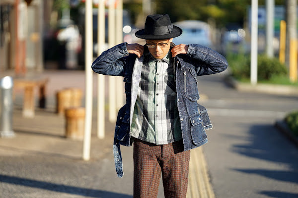 Dapper's (ダッパーズ)　ハイバックトラウザース　1600　"Classical Narrow Trousers Type Hi-Back"　ブリック/ブラック・クラシックチェック