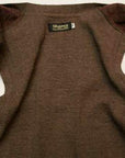 Dapper's (ダッパーズ)　ニットベスト　1215　"Classic Woolen Plaid Waistcoat"　カーキ杢/ボルドー