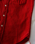 シュガーケーン×ミスターフリーダム　コーデュロイ・ウエスタンシャツ　SC28946　"MFSC "HOOPER" CORDUROY DUDE RANCHER"　レッド