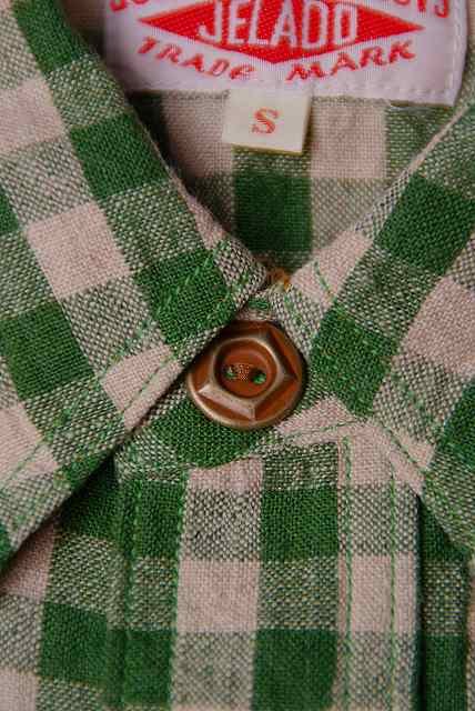 JELADO (ジェラード)　長袖ワークシャツ　JP51104　"Railroader Shirts (レイルローダーシャツ)"　グリーン