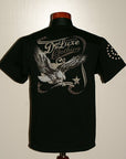 DELUXEWARE (デラックスウエア)　半袖Tシャツ　BRG-19A　"US EAGLE"　ブラック