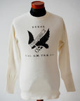 WARE HOUSE (ウエアハウス)　4本針フライス長袖Tシャツ　5908　"NIGHT RAIDERS"　キナリ