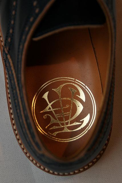 JELADO (ジェラード)"ANTIQUE GARMENTS" × RHYTHM FOOTWEAR (リズムフットウエア)　ウィングチップシューズ　AG21901　"Harlem"　オールドネイビー