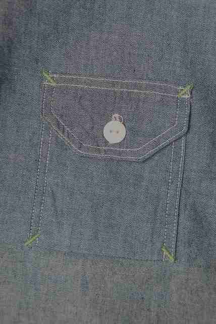 TCB (ティーシービー)　ワークシャツ　"Catlight Shirts"　インディゴシャンブレー