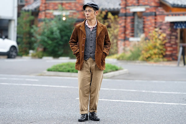 Dapper's (ダッパーズ)　ワークテーラードジャケット　1744　"Classical 3Button Work Tailored Jacket"　キャメル
