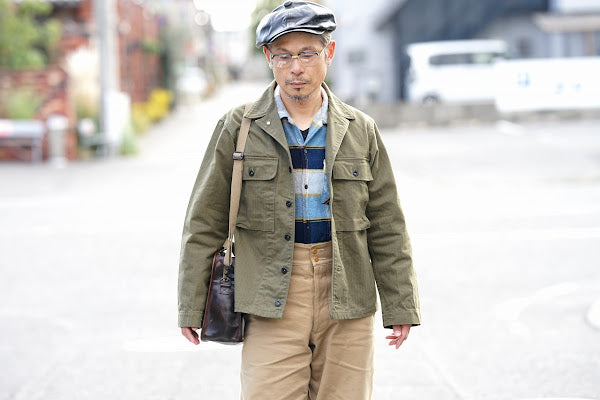 Dapper's (ダッパーズ)　レザーキャスケット　1669　"40’s Style Classic Horsehide Leather Casquette"　R.ブラック (ブラウンベース)