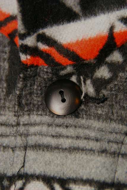 Dapper's (ダッパーズ)　ブランケットジャケット　1366　"Native Pattern Blanket A-1 Style Jacket"　ライトグレー/ブラック