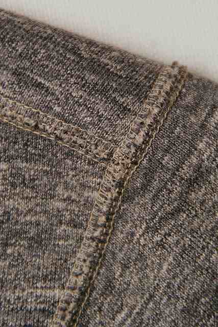 GREMEN &amp; Vill.Eight (グレメン&amp;ビルエイト)　スウェット　FLATLOCK-100　"FLATLOCK SEAM"　VIN. 黒杢グレー