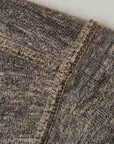 GREMEN & Vill.Eight (グレメン&ビルエイト)　スウェット　FLATLOCK-100　"FLATLOCK SEAM"　VIN. 黒杢グレー
