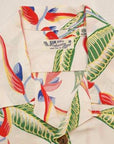 SUN SURF (サンサーフ)　半袖ハワイアンシャツ　SS37463　"HANGING HELICONIA"　オフホワイト