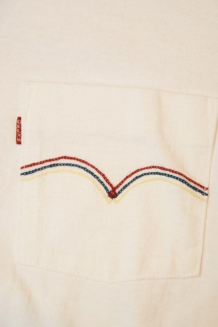 DELUXEWARE (デラックスウエア)　半袖ポロシャツ　OCT-11　"EAGLE STITCH"　ホワイト