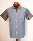 WARE HOUSE (ウエアハウス)　半袖オープンカラーシャツ　3091　"S/S OPEN COLLAR SHIRTS"　コンビシャンブレー