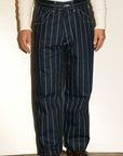 Dapper's (ダッパーズ)　ワークパンツ　1270　"Classical Railroader Work Pants"　インディゴウォバッシュ・ロープストライプ