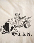 Dapper's (ダッパーズ)　半袖Tシャツ　1631　"Military Crew Neck Tee Standard Sewing Model"　オフホワイト/ブラック