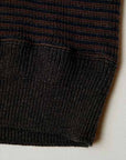DALEE'S (ダリーズ)　Vネック・コットンニット　"ARMEE KNIT"　...ANTIQUE KNIT　US.ボーダー
