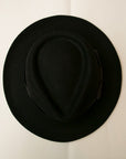 Dapper's (ダッパーズ)　クラシカルワイドブリムハット　1221　"Classic Rabbit Fur Hat"　ブラック