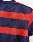 WARE HOUSE (ウエアハウス)　半袖3×2インチボーダーTシャツ　4089　ネイビー×レッド