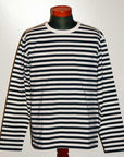 WORKERS (ワーカーズ)　長袖ボーダーTシャツ　"Narrow Border Long"　ブラック×ホワイト